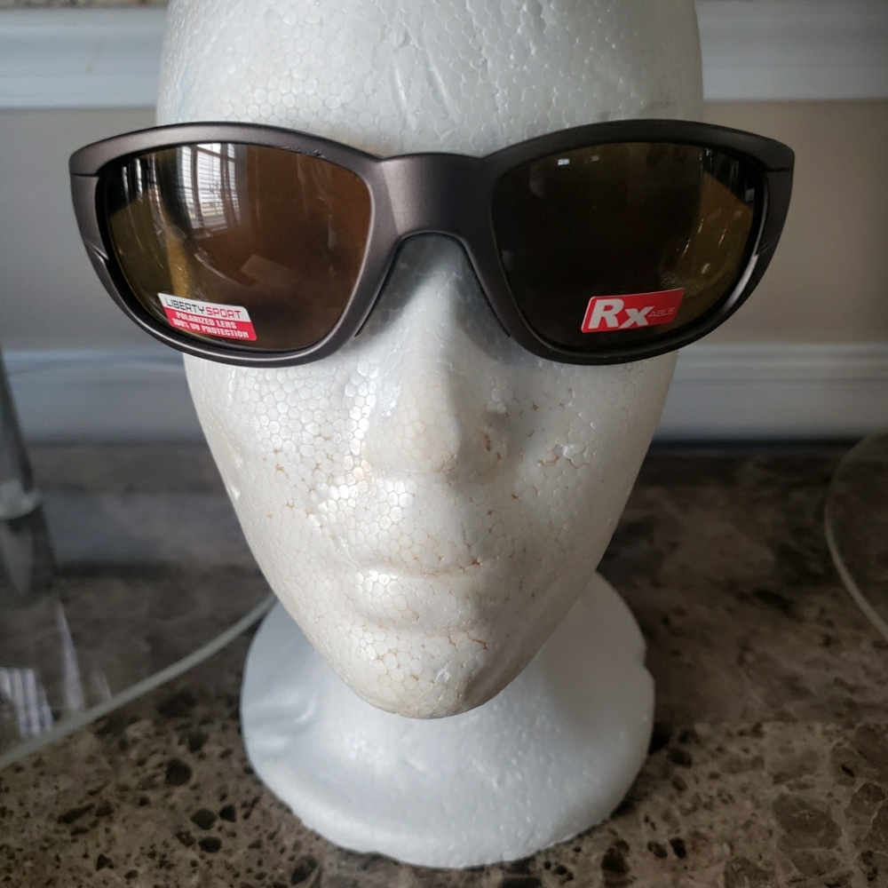Liberty Sport HydroAclib020 Reef Matte Gray Rectangular Frame/Brown Lenses